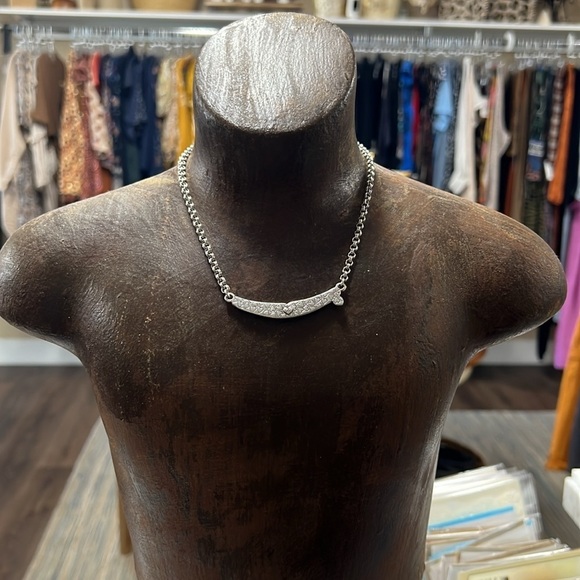 Brighton Silver Spoon Silver Plated Adjustable Short Necklace - Picture 2 of 7